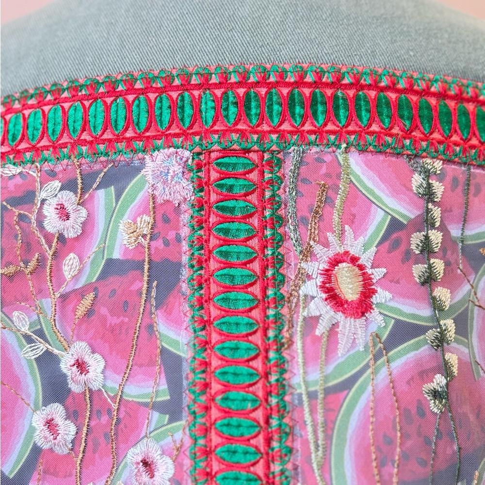 Summer Watermelon Denim Jacket - image 5